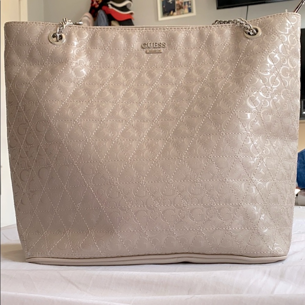 Large Guess Nude Tote